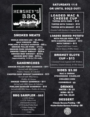 2026 bbq menu